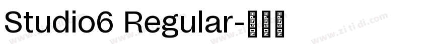 Studio6 Regular字体转换